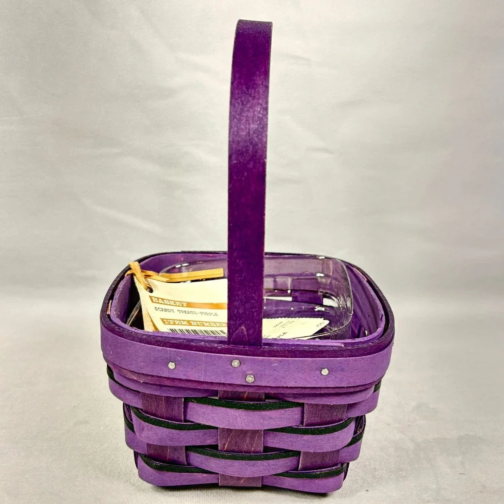 Longaberger 2014 Scardy Treats‎ Purple Basket Halloween New w/ Tags Scaredy